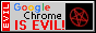 google chrome is evil (rotating pentagram)